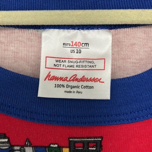 Hanna Andersson pajamas train size 10 140 - Picture 4 of 9
